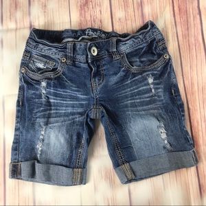 Denim Bermuda Shorts